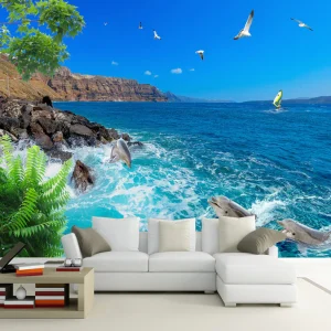 Tranh Dán Tường Phong Cảnh Biển