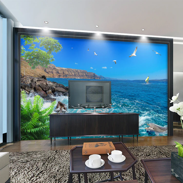 Tranh Dán Tường Phong Cảnh Biển Tranh Dán Tường Phong Cảnh Biển