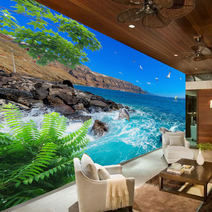 Tranh Dán Tường Phong Cảnh Biển Tranh Dán Tường Phong Cảnh Biển