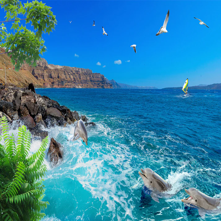 Tranh Dán Tường Phong Cảnh Biển Tranh Dán Tường Phong Cảnh Biển