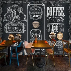 Tranh Dán Tường Quán Coffee