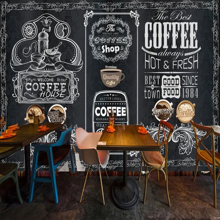 Tranh Dán Tường Quán Coffee