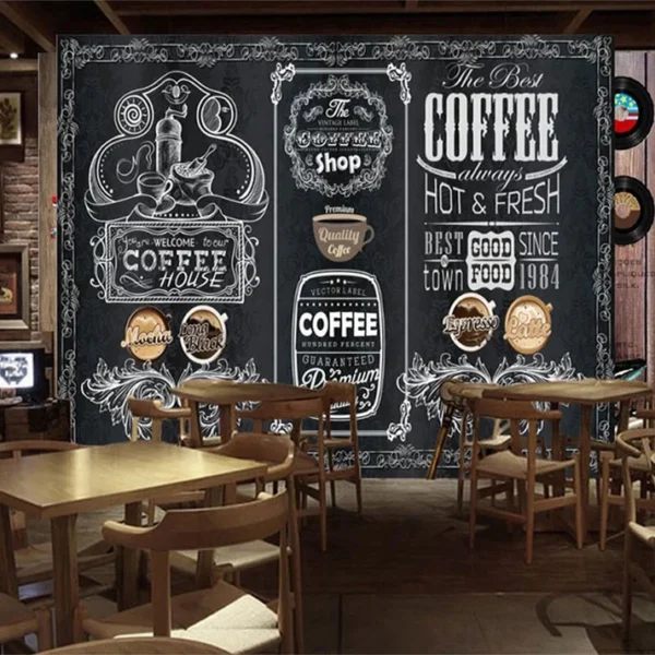 Tranh Dán Tường Quán Coffee